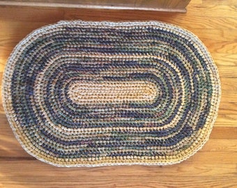 hand crocheted strip rug directions Hand crocheted strip rug directions
